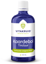 Vitakruid Kaardebol wortel tinctuur extractie volgens HAB