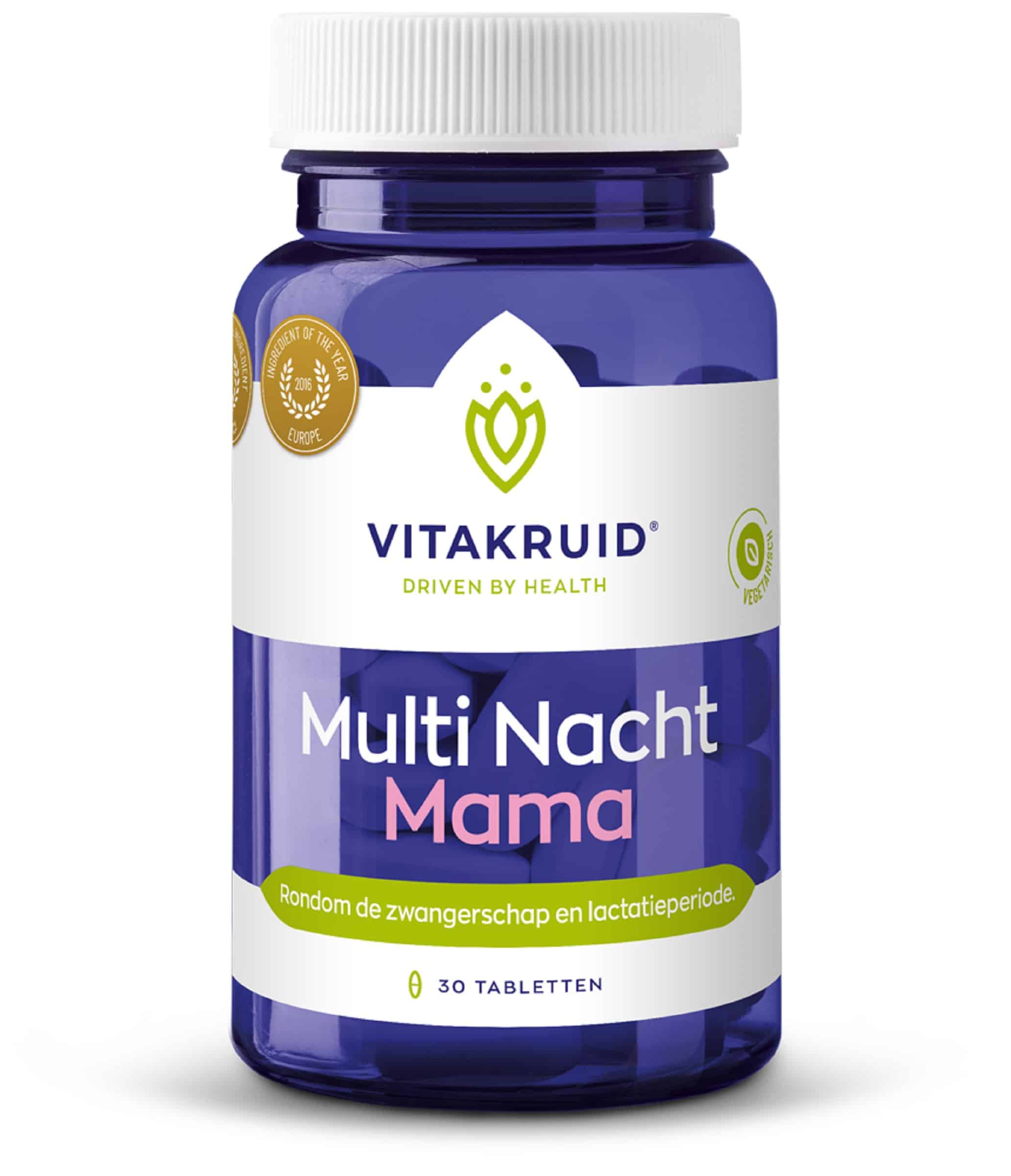8717438690780_A1N1.jpg Vitakruid Multi Nacht Mama 100% Vegan - Afbeelding 1