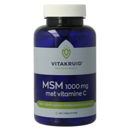 Vitakruid MSM 1000 mg > 99,9% zuiver + vitamine C