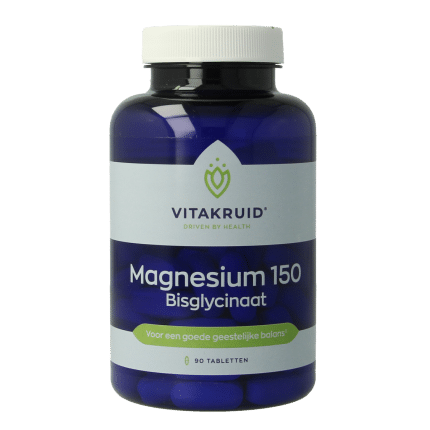 Vitakruid Magnesium 150 Bisglycinaat met 200mg L-Taurine