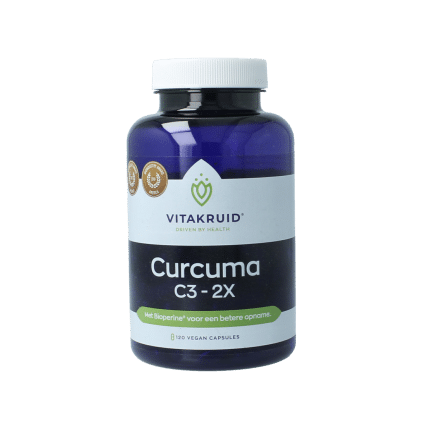 Vitakruid Curcuma C3-2X (95%  curcuminoiden) met Bioperine