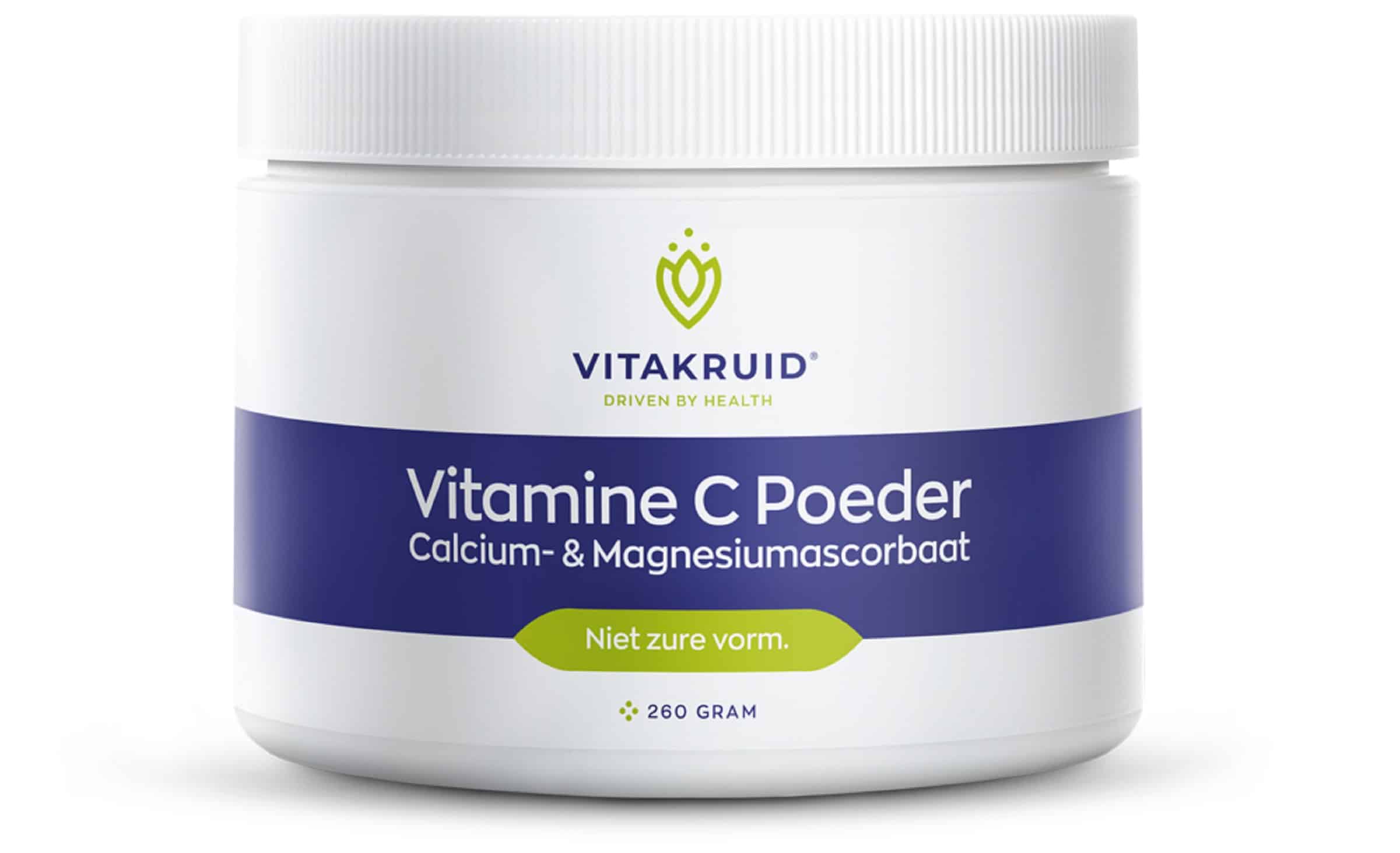 8717438691497_A1N1.jpg Vitakruid Vitamine C poeder calcium- & magnesiumascorbaat - Afbeelding 1