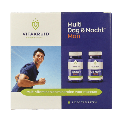 Vitakruid Multi Dag & Nacht Man 100% Vegan 2 x 30