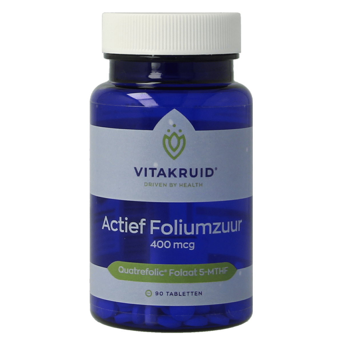 8717438691589_A1N1.png Vitakruid Actief Foliumzuur Quatrefolic 5-MTHF 400 mcg - Afbeelding 1