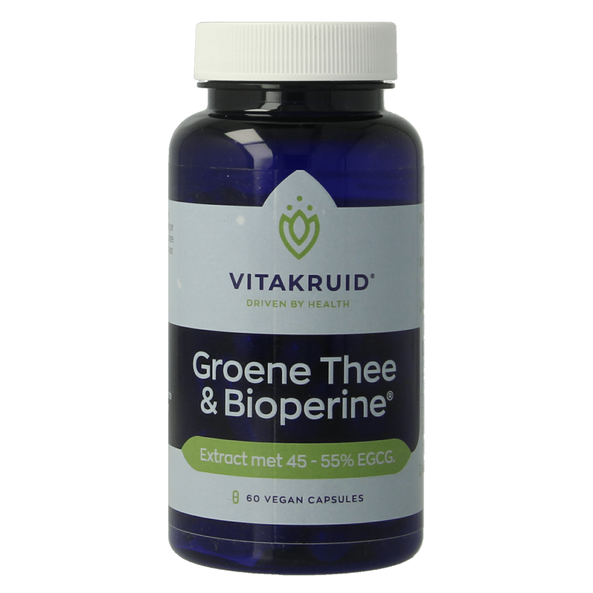8717438691725_A1N1.png Vitakruid Groene Thee & Bioperine >50% EGCG >80% catechines - Afbeelding 1