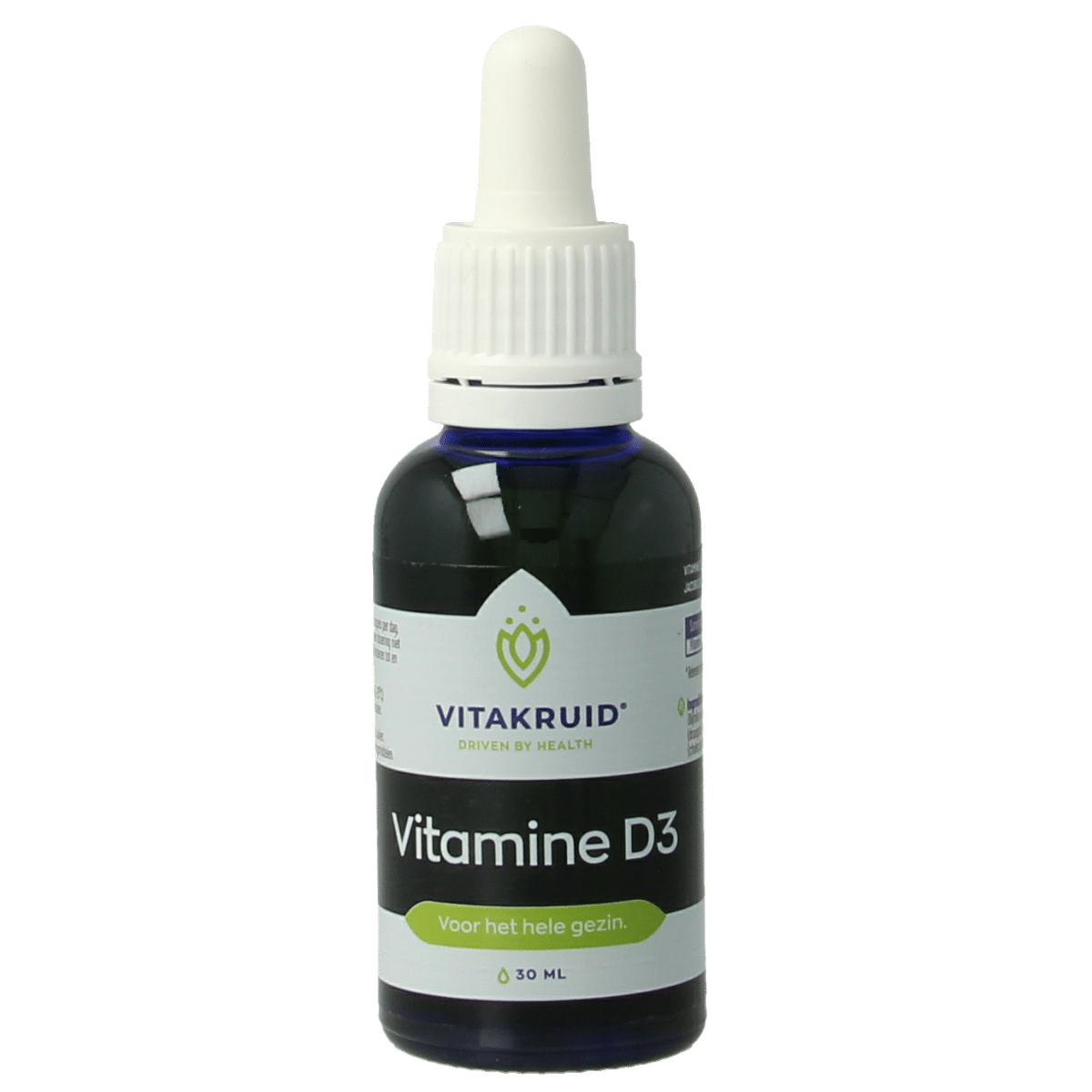 8717438691756_A1N1.png Vitakruid Vitamine D3 druppels 5 mcg / 200 IE per druppel - Afbeelding 1