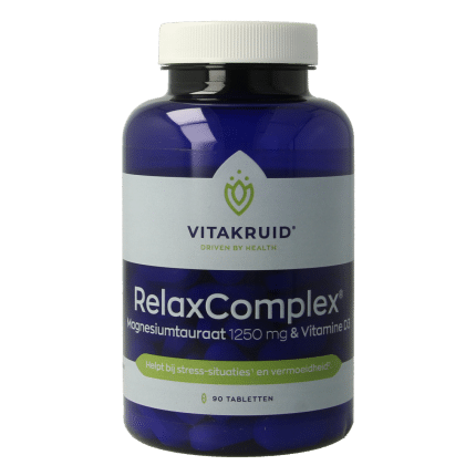 Vitakruid RelaxComplex oa Magnesium Tauraat & Vitamine D3