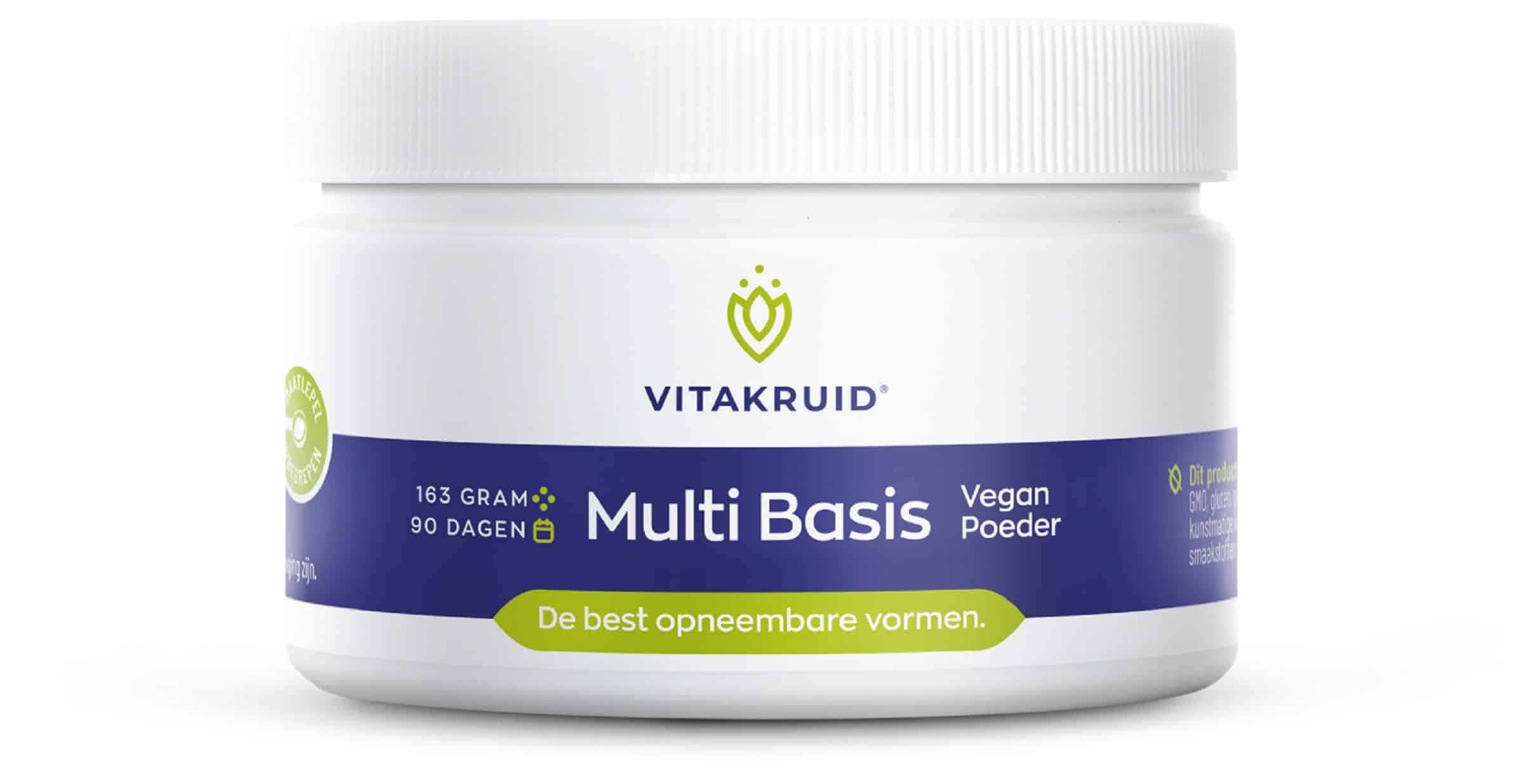 8717438691947_A1N1.jpg Vitakruid Multi Basis Vegan poeder met natuurlijke vormen - Afbeelding 1