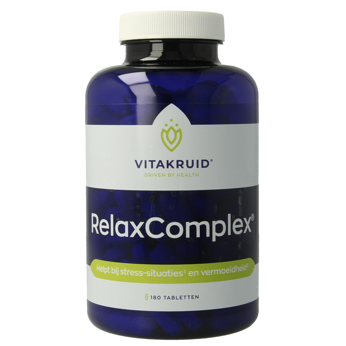 8717438692173_A1N1.png Vitakruid RelaxComplex oa Magnesium Tauraat & Vitamine D3 - Afbeelding 1