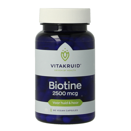 Vitakruid Biotine 2500 mcg voor Huid, Haar & Nagels