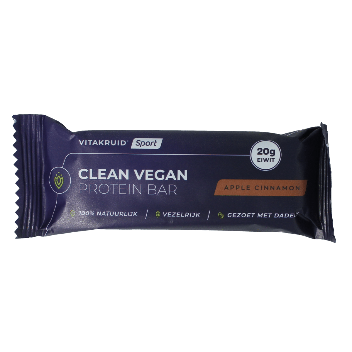 8717438693712_A1N1.png Vitakruid Clean vegan protein bar - apple cinnamon - Afbeelding 1