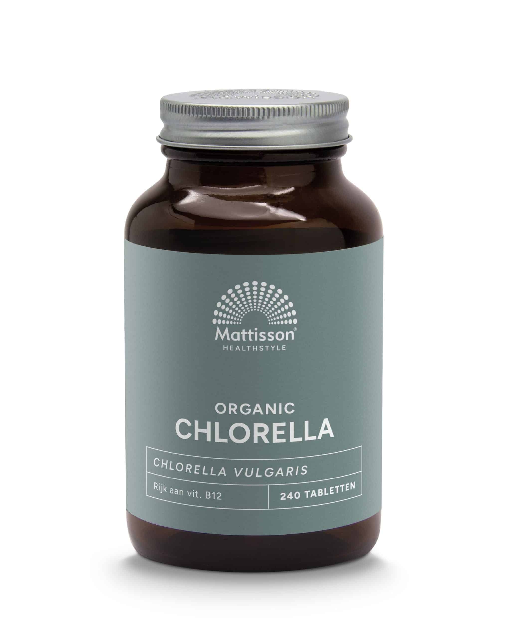 8717677961726_A1N1.jpg Mattisson Chlorella 500mg bio - Afbeelding 1