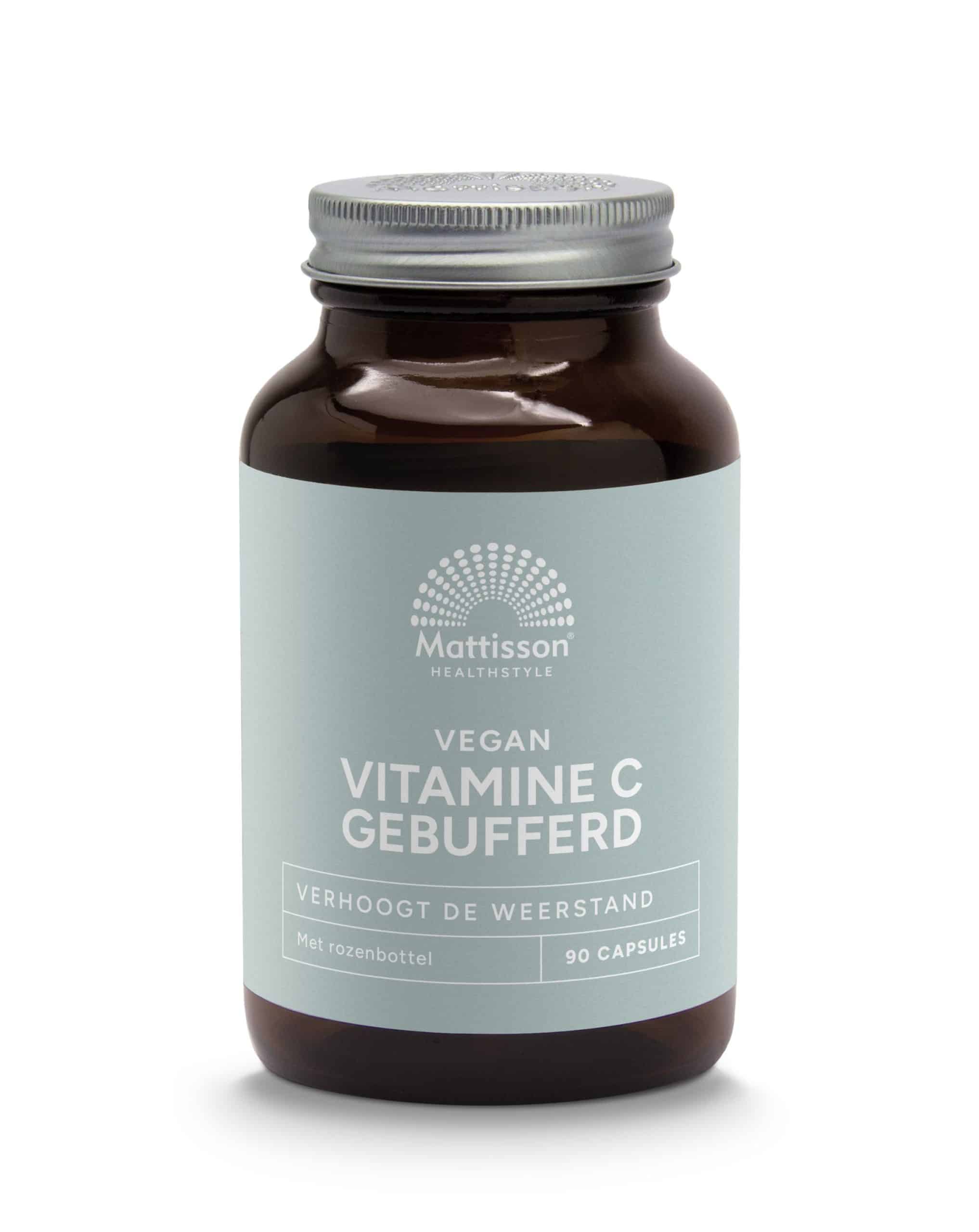 8717677962204_A1N1.jpg Mattisson Vitamine C gebufferd calcium & magnesium ascorbaat - Afbeelding 1