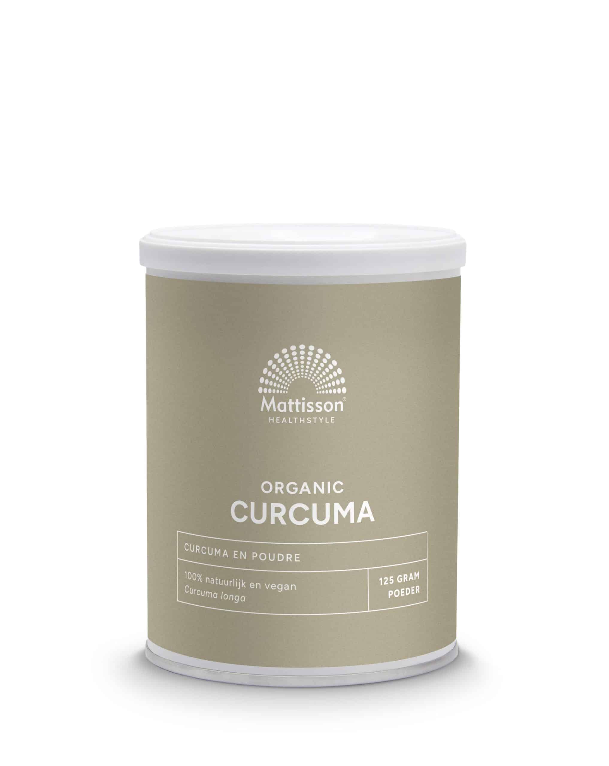 8717677963355_A1N1.jpg Mattisson Geelwortel poeder curcuma longa bio - Afbeelding 1