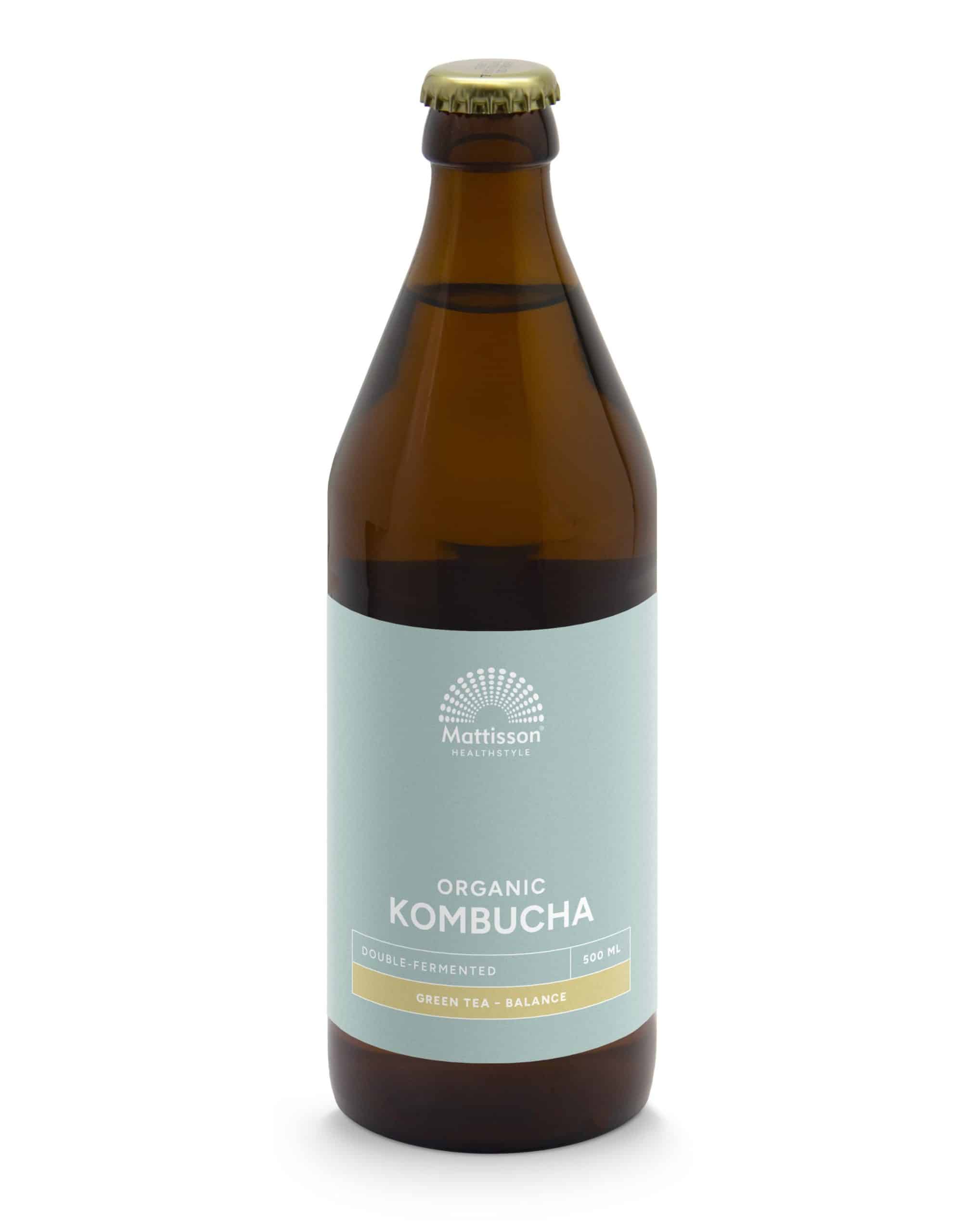 8717677965335_A1N1.jpg Mattisson Kombucha green tea balance bio - Afbeelding 1