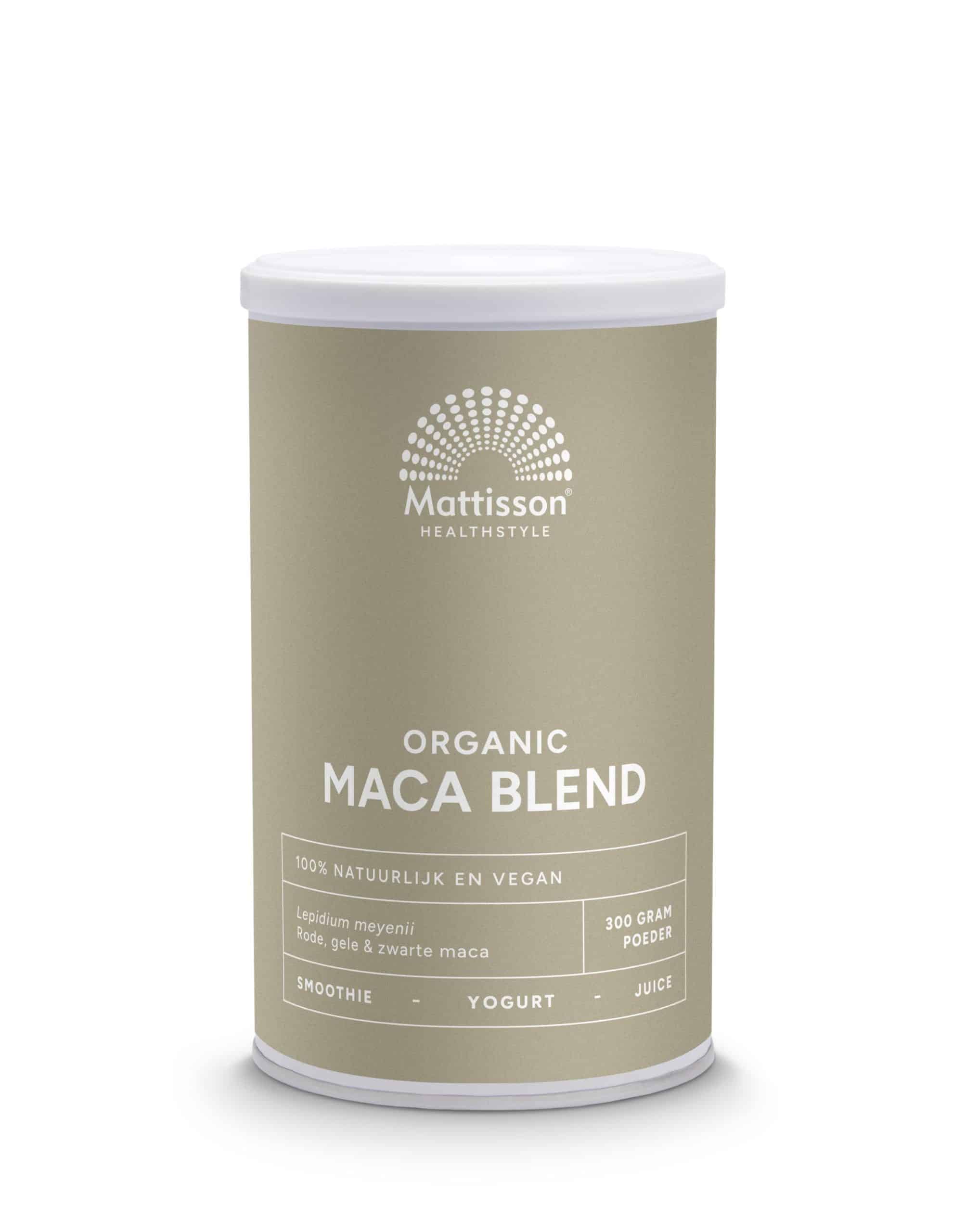 8717677966349_A1N1.jpg Mattisson Maca poeder blend geel, rood & zwart bio - Afbeelding 1