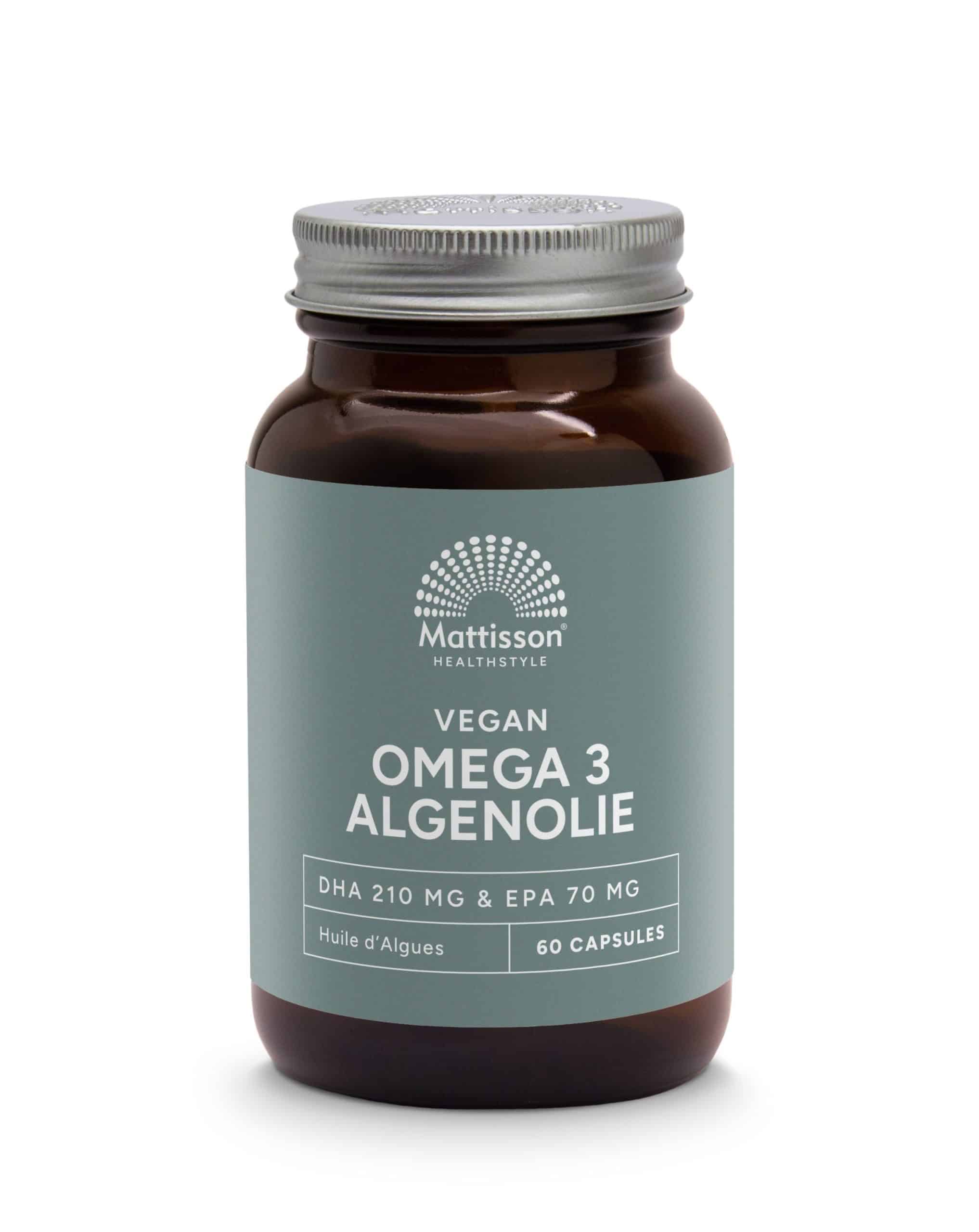 8717677969197_A1N1.jpg Mattisson Vegan omega-3 algenolie DHA 210mg EPA 70mg - Afbeelding 1