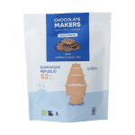 Chocolatemakers Zeiltjes melk 52% met cacaonibs & koffie bio