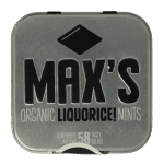 Max mints Liquorice blikje vierkant bio