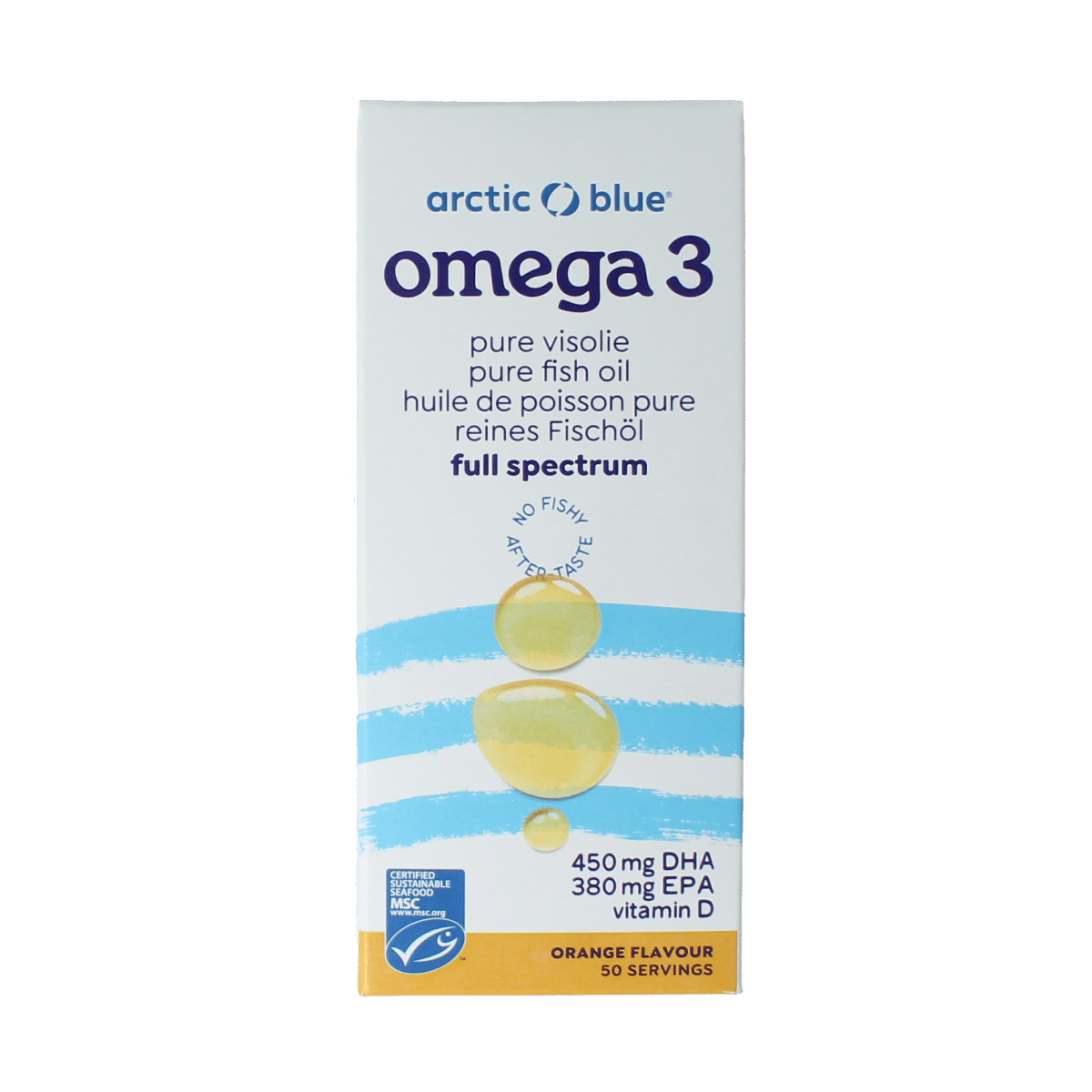 8719327030202_A1N1-1.png Arctic Blue Omega 3 pure visolie met vitamine D - Afbeelding 1