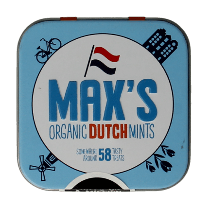 Max mints Dutch blikje vierkant bio