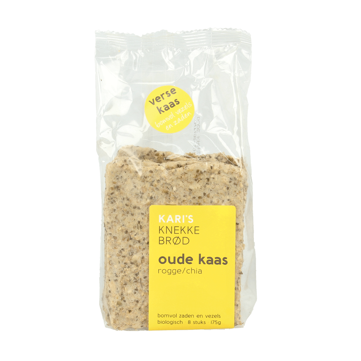 8719992416240_A1N1.png Kari's Crackers Knekkebrod oude kaas bio - Afbeelding 1