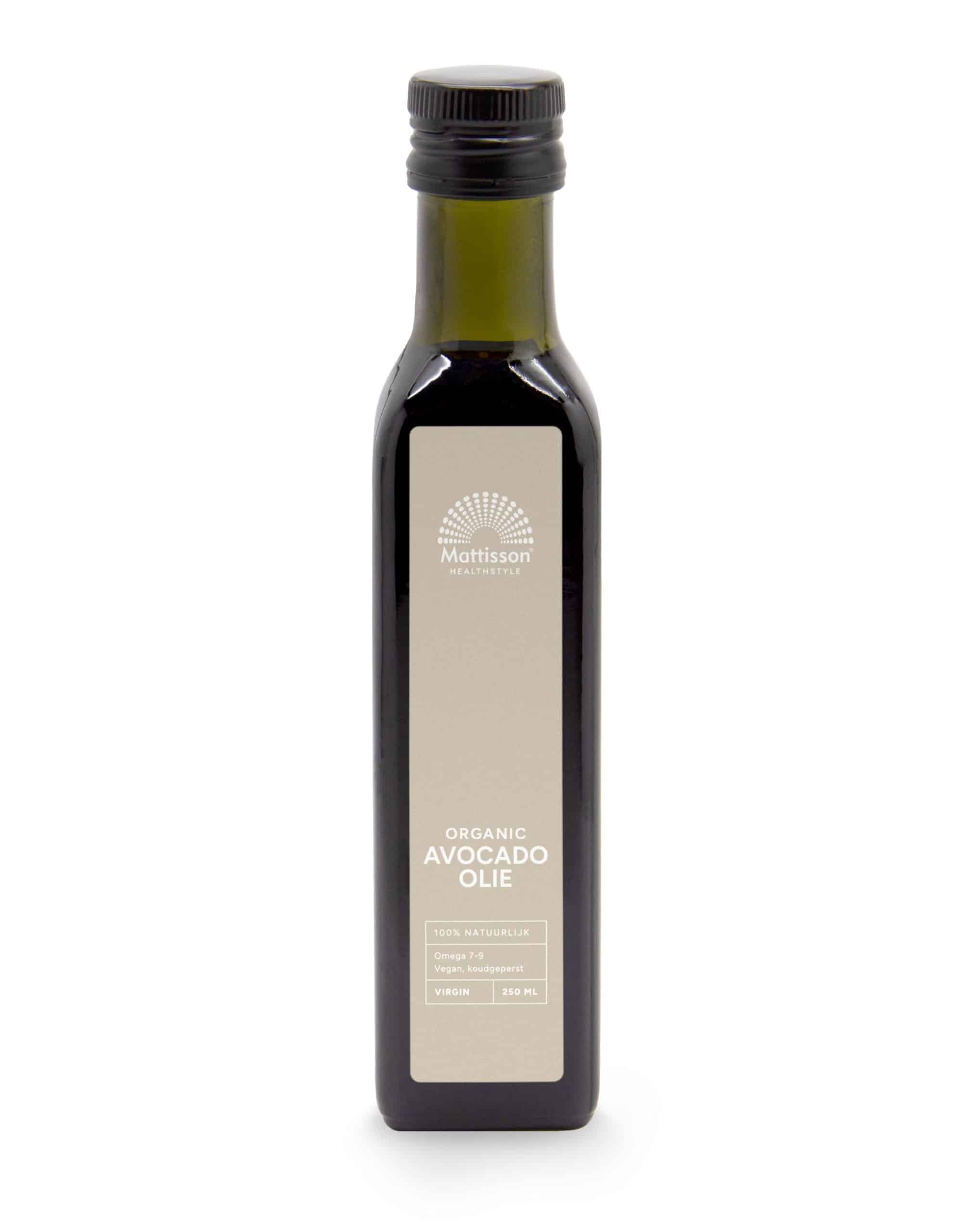 8720289190132_A1N1.jpg Mattisson Avocado olie virgin koudgeperst bio - Afbeelding 1