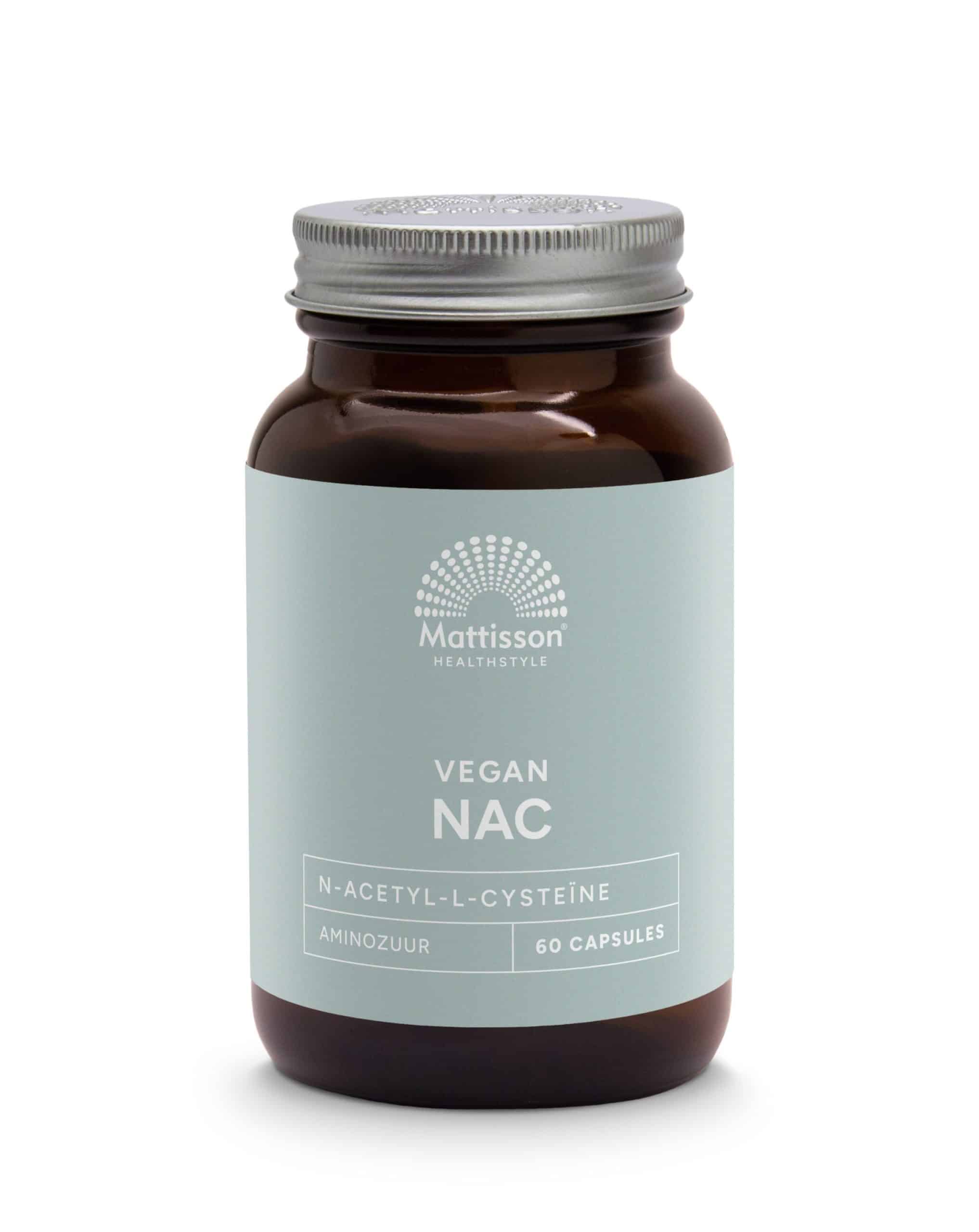 8720289191641_A1N1.jpg Mattisson NAC N-Acetyl L-Cysteine 600mg - Afbeelding 1