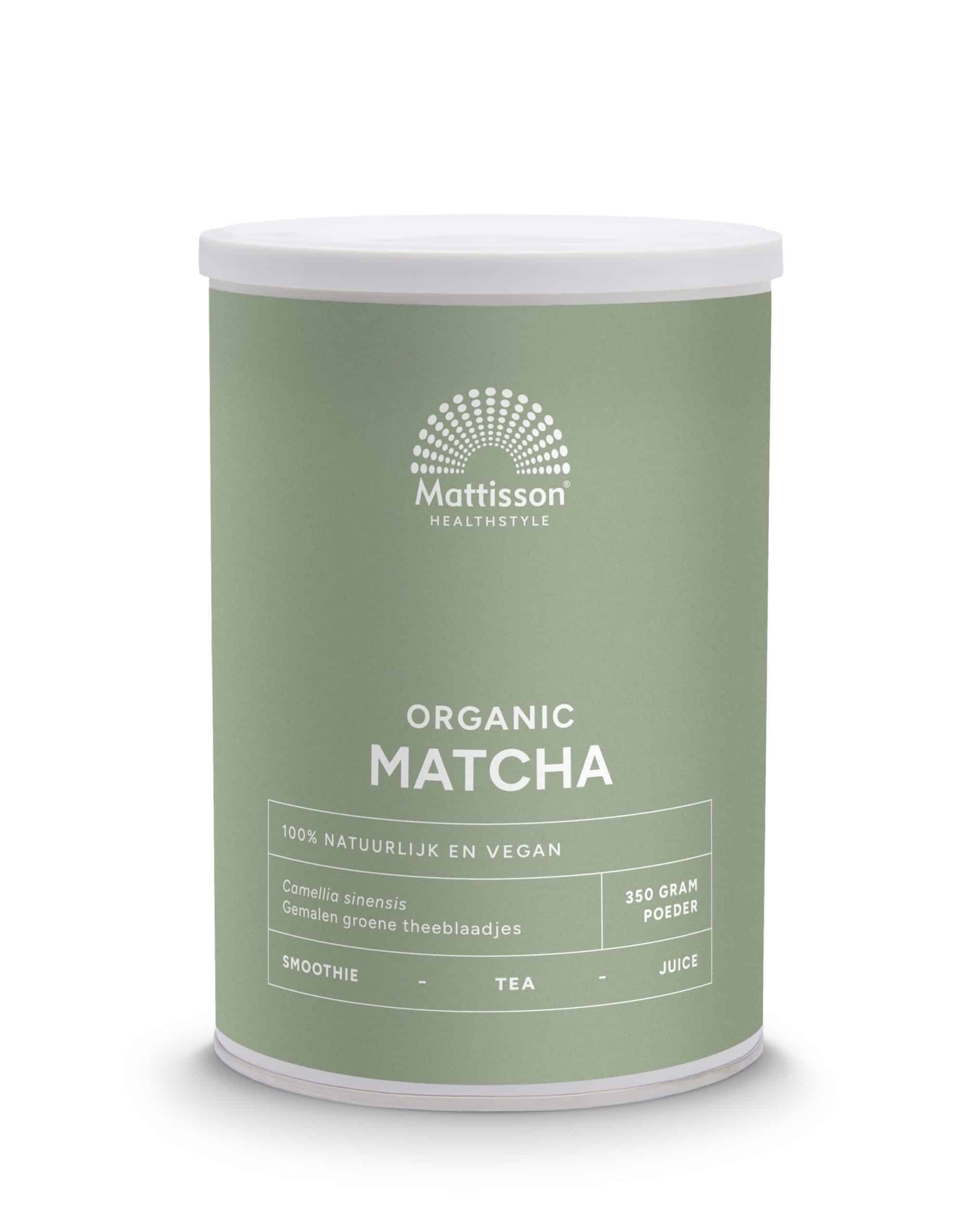 8720289192747_A1N1.jpg Mattisson Matcha poeder bio - Afbeelding 1