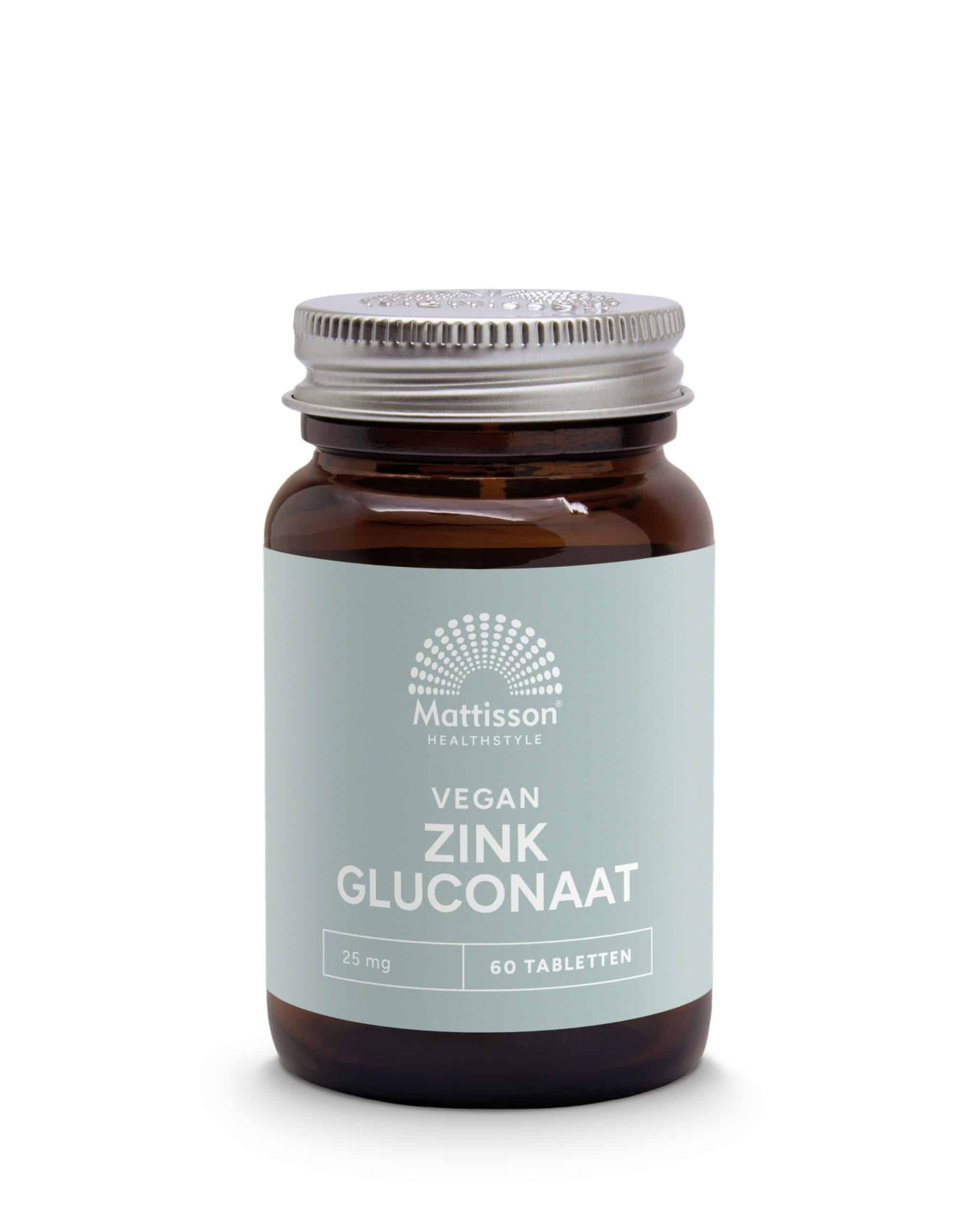 8720791840648_A1N1.jpg Mattisson Zink gluconaat 25mg - Afbeelding 1