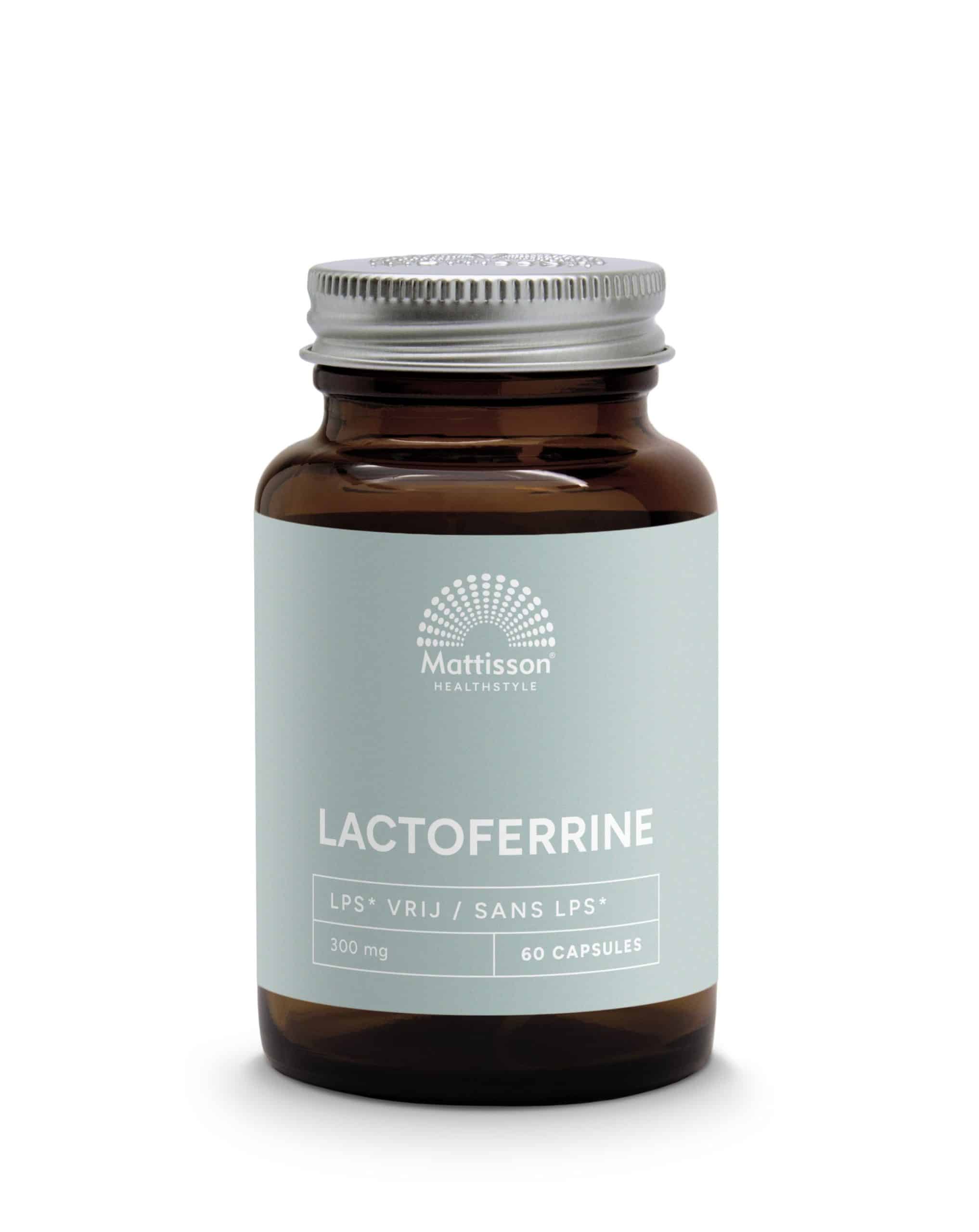 8720791840952_A1N1.jpg Mattisson Lactoferrine 95% 300mg - Afbeelding 1