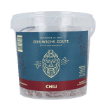 Zeeuwsche Zoute Zout met chili in emmer