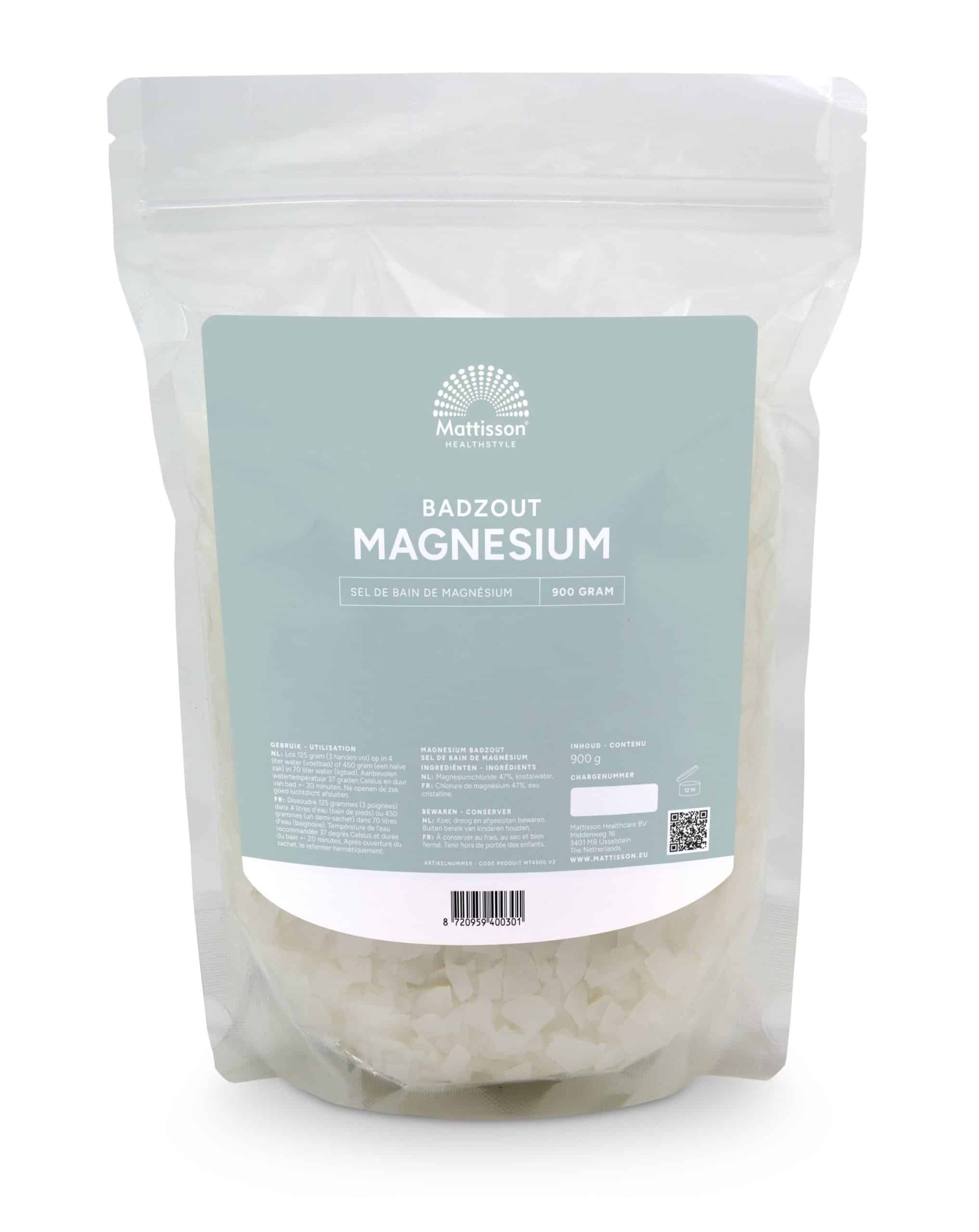 8720959400301_A1N1.jpg Mattisson Magnesium badzout - Afbeelding 1