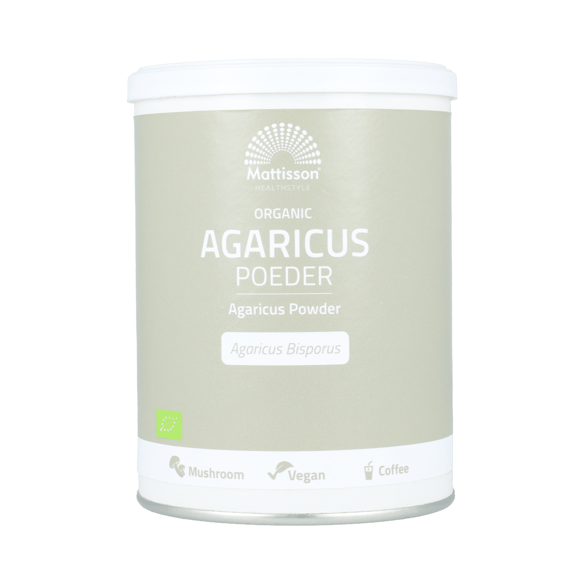 8720959400455_A1N1.png Mattisson Agaricus poeder bio - Afbeelding 1