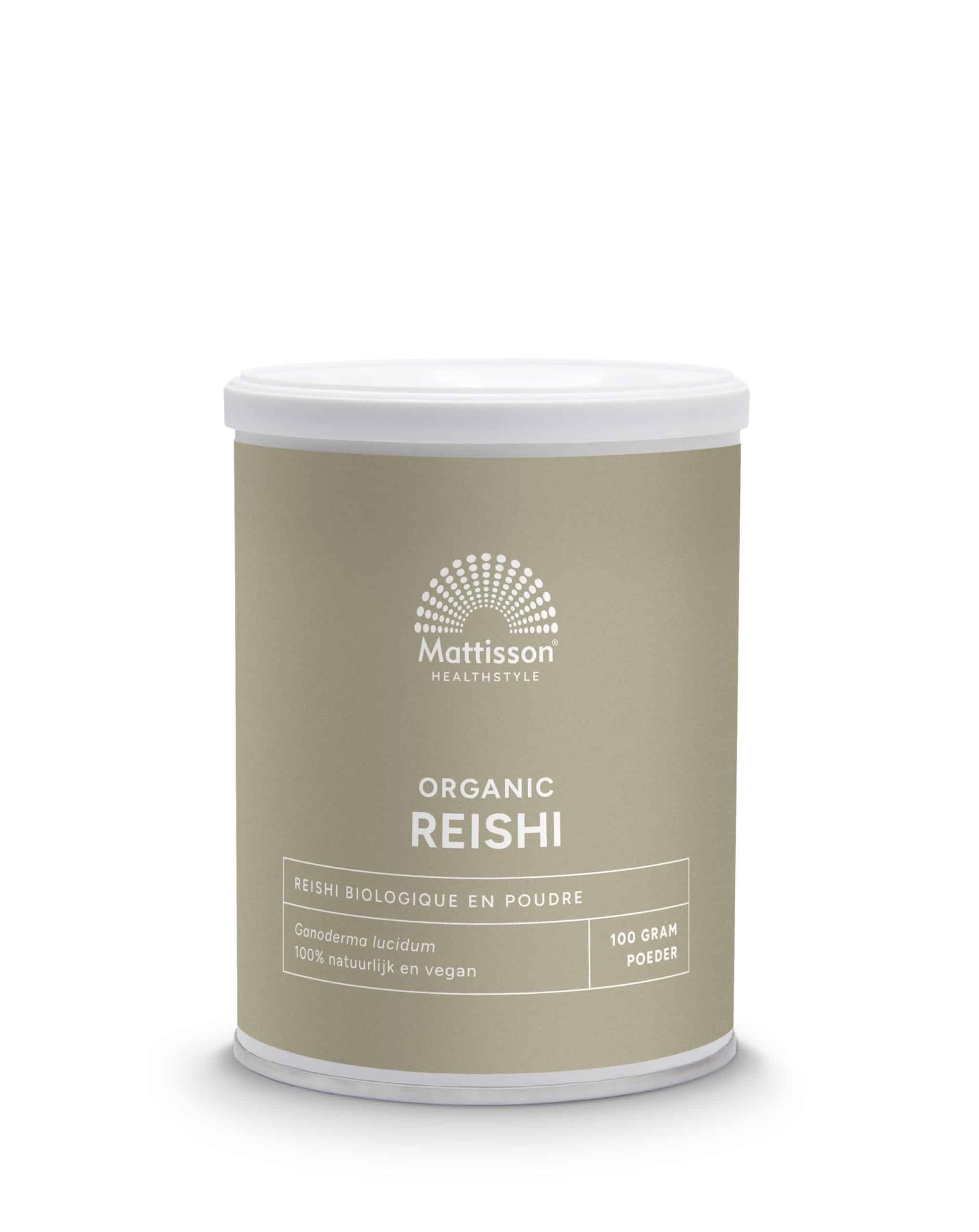8720959400776_A1N1.jpg Mattisson Organic reishi poeder bio - Afbeelding 1