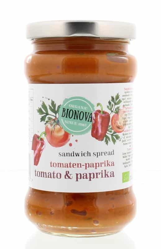 907510.jpg Bionova Sandwichspread tomaat/paprika bio - Afbeelding 1
