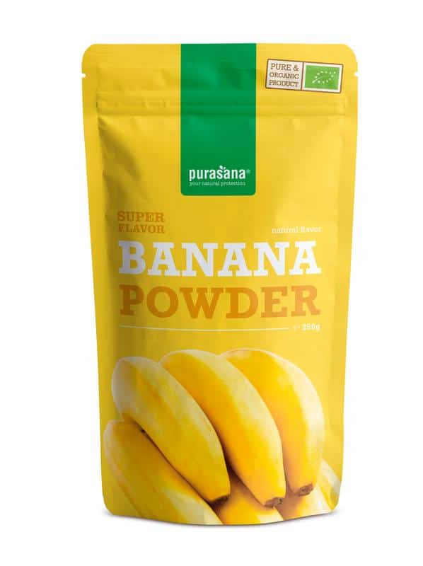 912774.jpg Purasana Bananen poeder vegan bio - Afbeelding 1