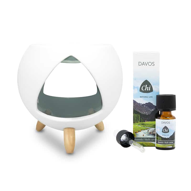 914112.jpg Chi Cozy aromabrander + Davos olie - Afbeelding 1