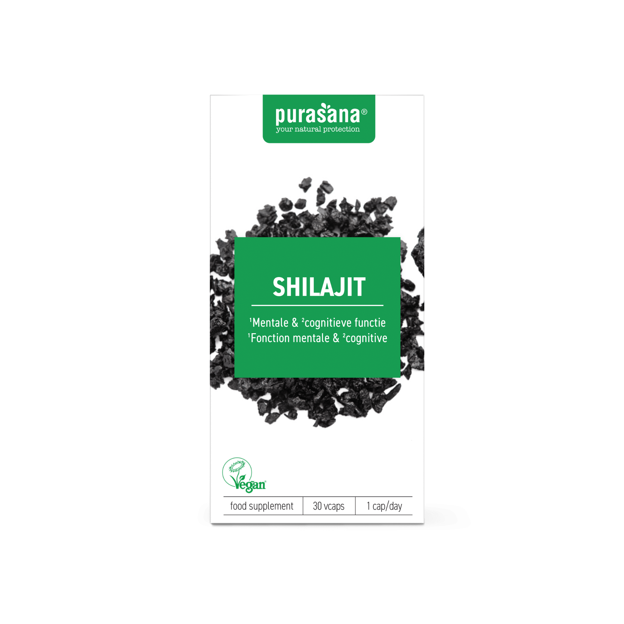 938227.png Purasana Shilajit 500mg vegan - Afbeelding 1