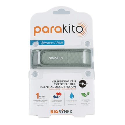 Parakito Anti mug armband volwassenen kaki