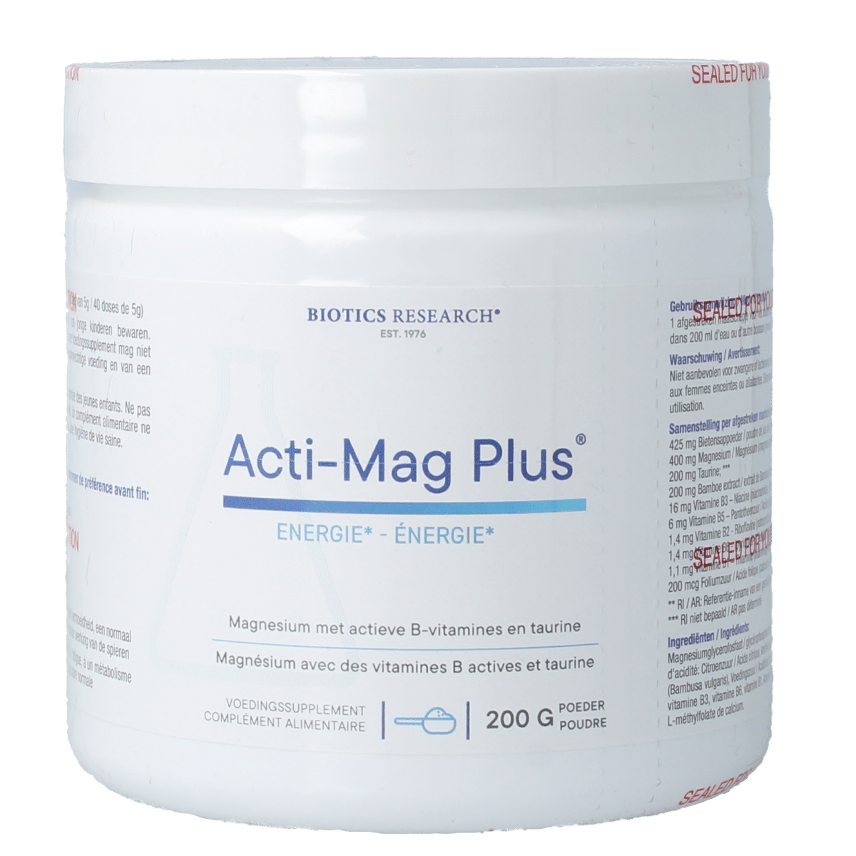 780053034183_A1N1.png Biotics Acti mag plus - Afbeelding 1
