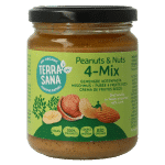 TerraSana 4 mix gemengde notenpasta zonder zout bio