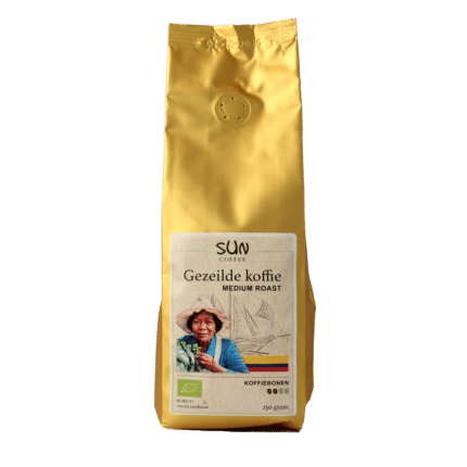 SUN Coffee Gezeilde koffiebonen medium roast bio
