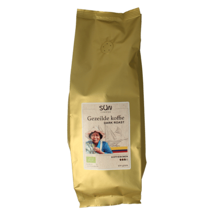 SUN Coffee Gezeilde koffiebonen dark roast bio