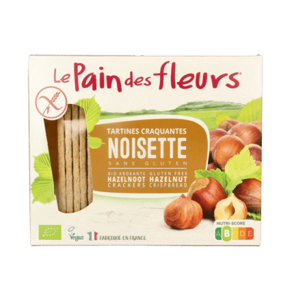 Pain Des Fleurs Op=Op Krokante crackers hazelnoot glutenvrij bio