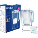 Brita BRITA Glazen waterfilterkan light blue