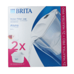 Brita Waterfilterbundel Aluna Cool white + 2 MAXTRA PRO