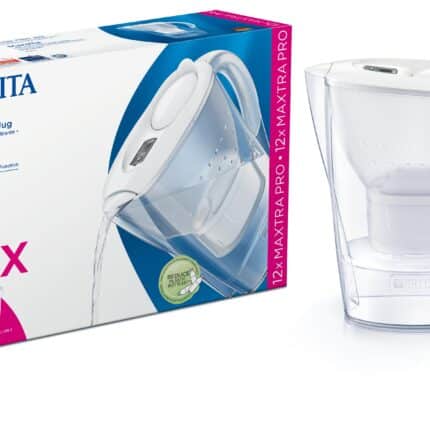 Brita Waterfilterbundel Marella Cool white + 12 MAXTRA