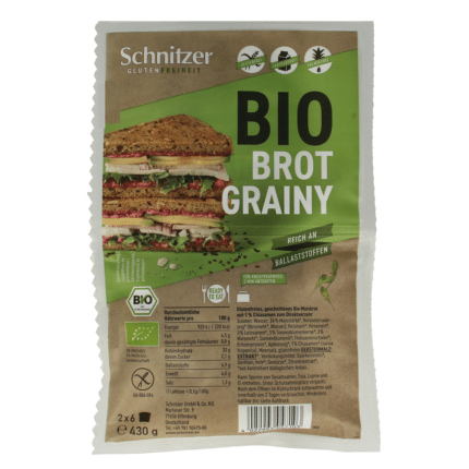 Schnitzer Bread'n toast grainy glutenvrij bio