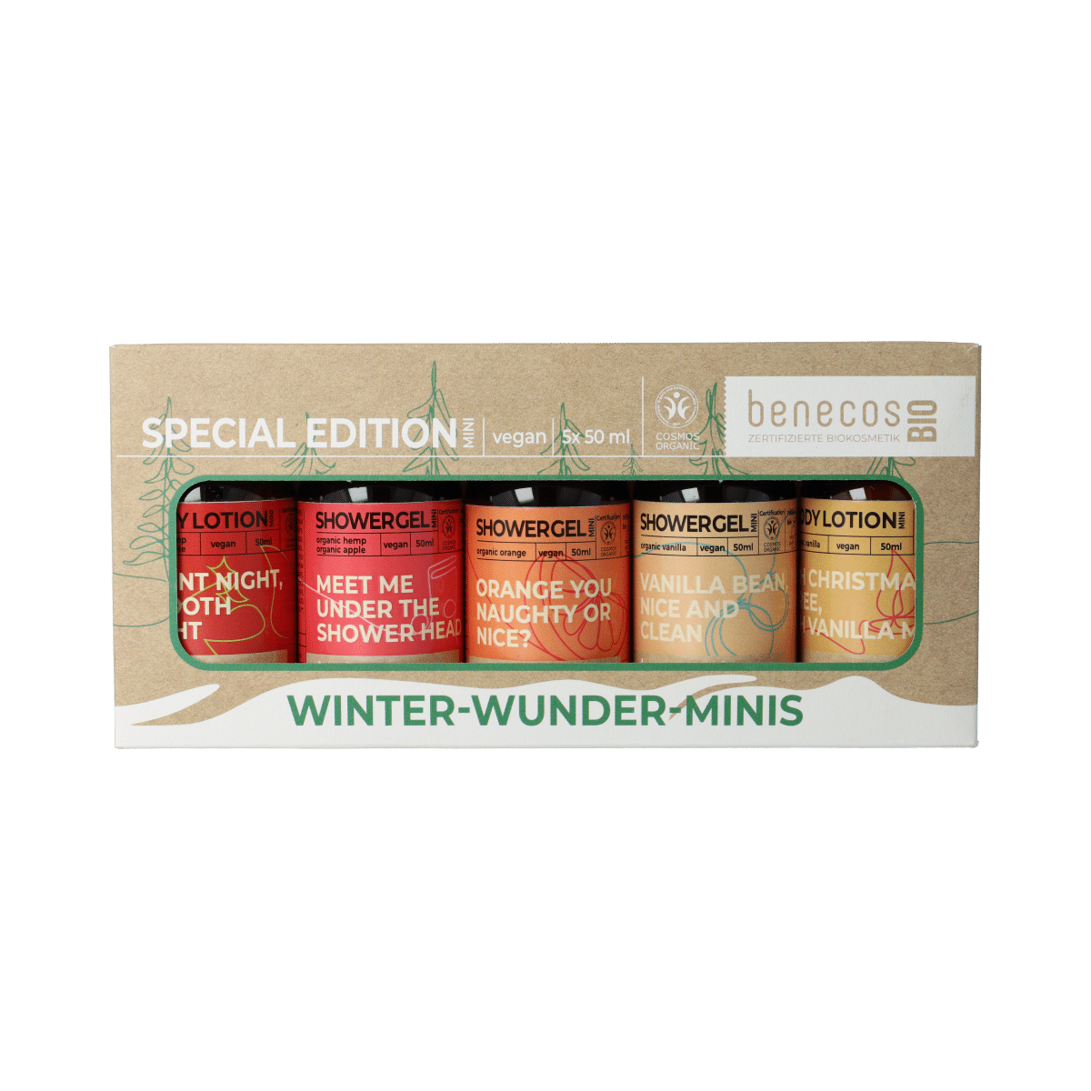 4260198098722_A1N1.png Benecos natural beauty Mini Set Winter Wonder Minis bio - Afbeelding 1